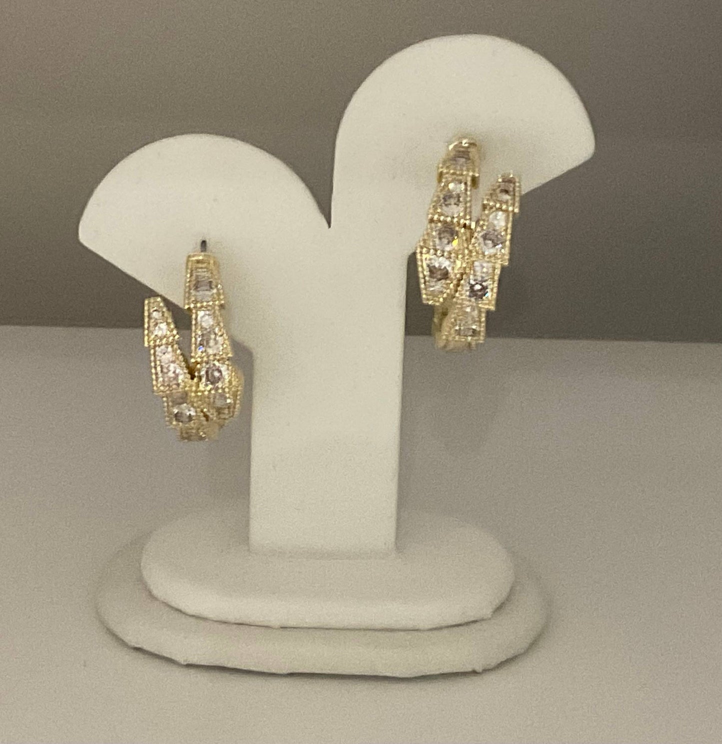 18kgp Statement Hoop Earrings