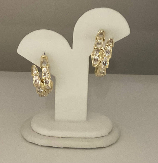 18kgp Statement Hoop Earrings