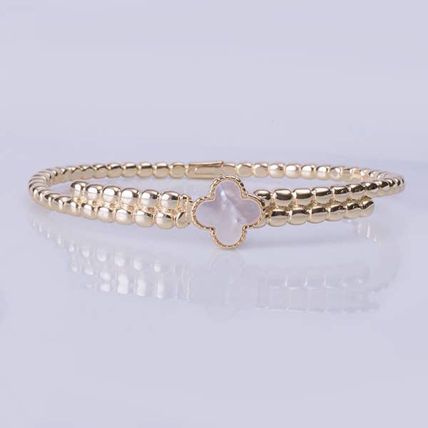 Golden Clover Bypass Bangle