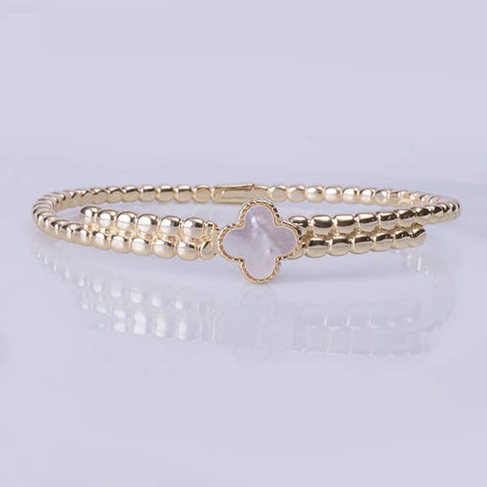 Golden Clover Bypass Bangle