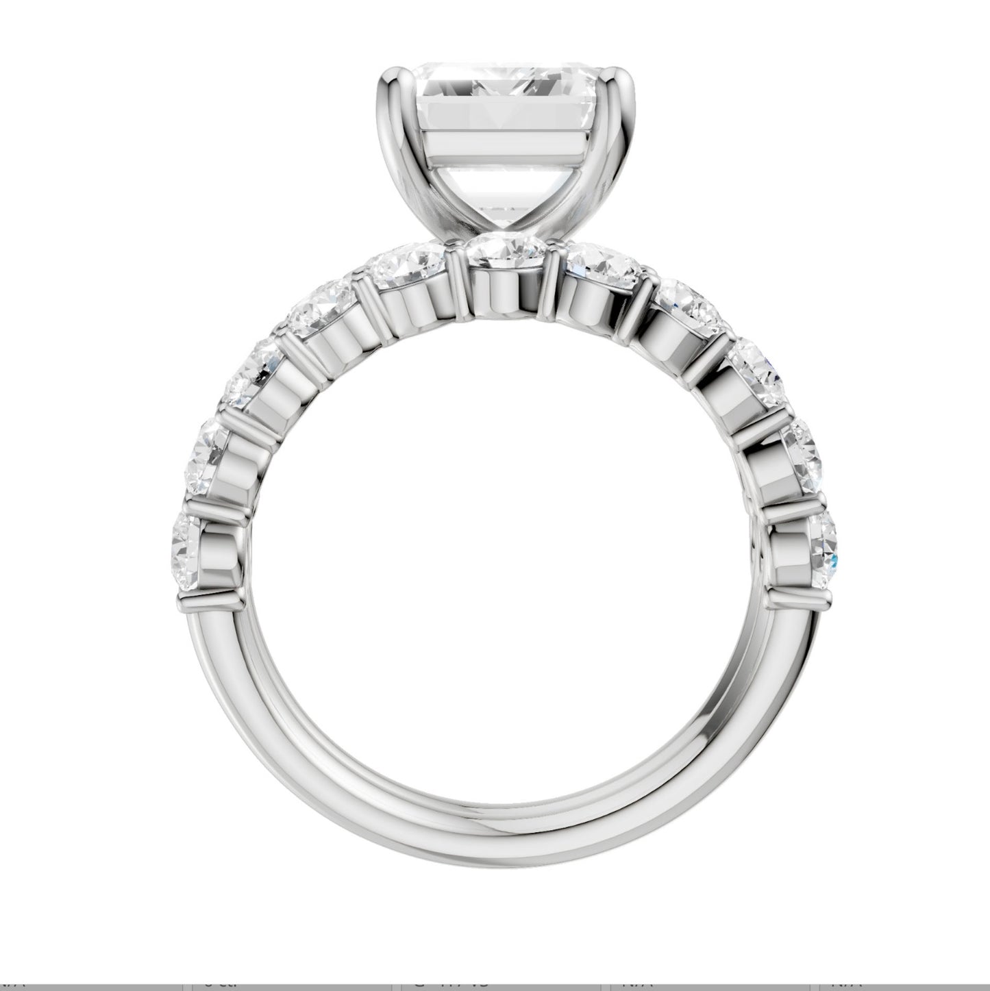 14K 6.00CT CERTIFIED LAB GROWN DIAMOND BRIDAL SET