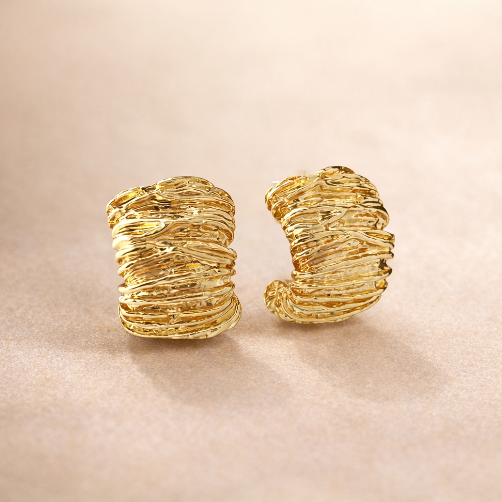 Punk Geometric Stud Earring