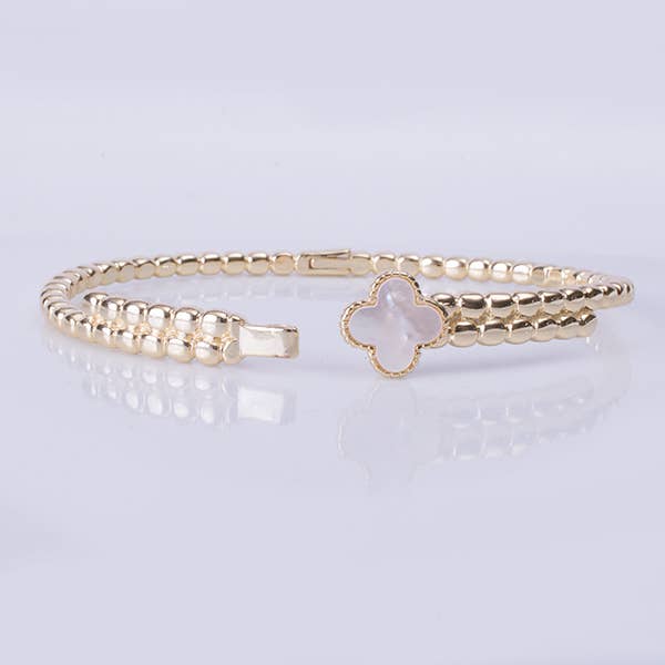 Golden Clover Bypass Bangle