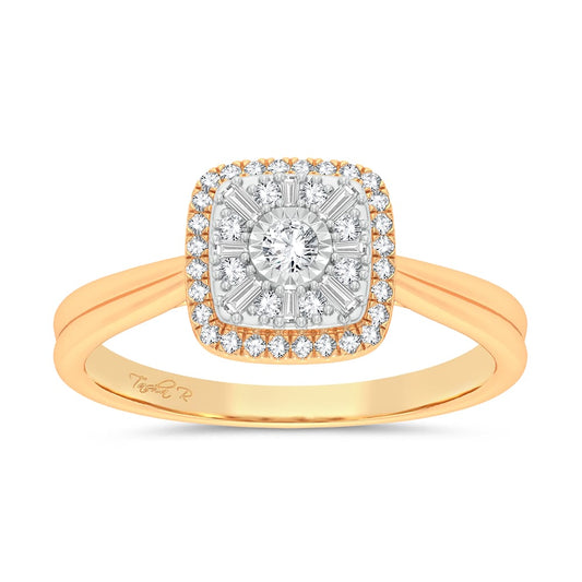 14K Yellow Gold 0.25ct Fashion Ring
