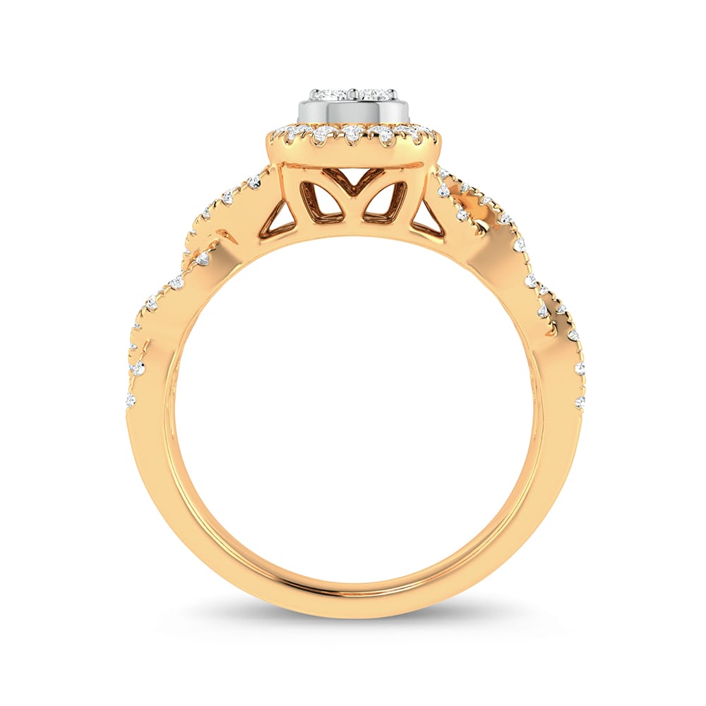 14K 0.50CT FASHION RING IN YELLOW GOLD
