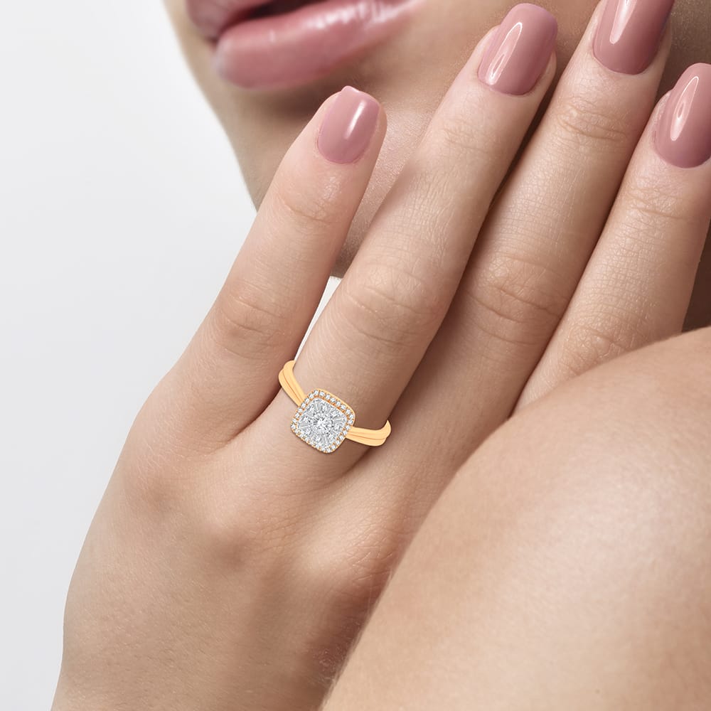14K Yellow Gold 0.25ct Fashion Ring